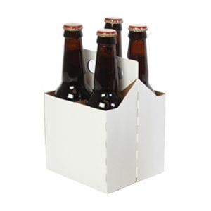 Product: White 4 Pack Carriers, item # CBC-4