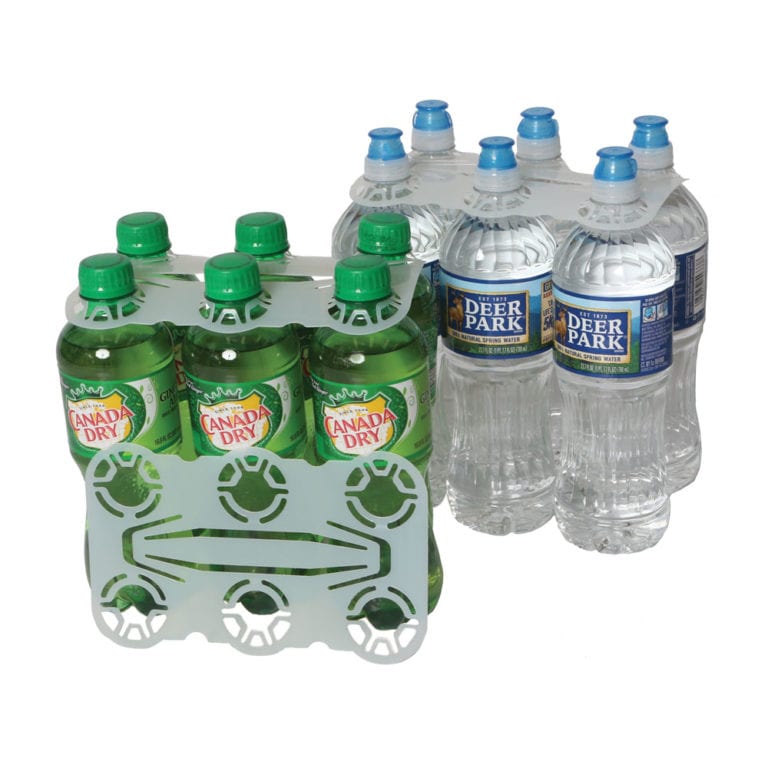 6 Pack Plastic Bottle Carrier 20-24 Oz | Bottle Carriers | Pak-it Products