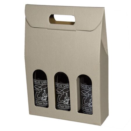 3 bottle leather wine carrier