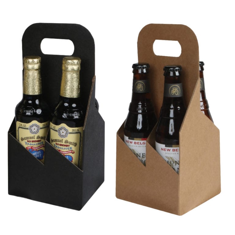 Cardboard 4 Pack Bottle Carrier | Bottle Carriers | Pak-it Products