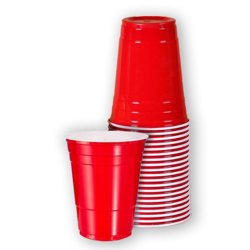 16 Oz Red Party Cups Sleeves Of 25 Pak It Products 0525