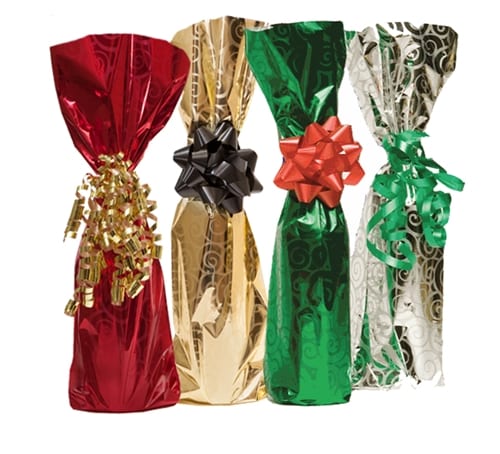 decorative wine gift bags